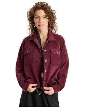 iN FRONT Burgundy Ivy Jacket Blazer - Rot