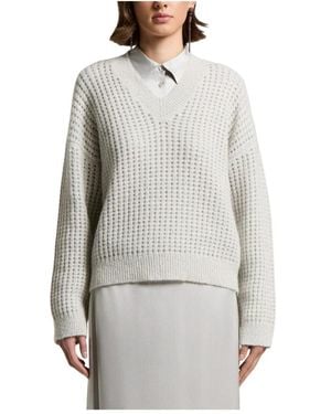 Peserico V-Neck Knitwear - Gris