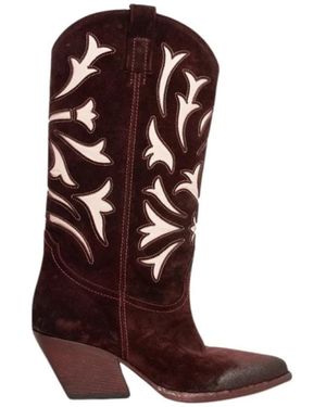 Elena Iachi Cowboy Boots - Marrone