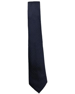 Missoni Accessoires ,Veelkleurig ,Zijden Stropdas Microfantasia Zwarte Achtergrond - Blauw