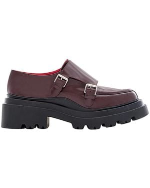 Plan C Loafer Mit Schnallen - Rot