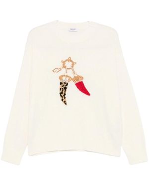 Liu Jo Round-Neck Knitwear - Blanc