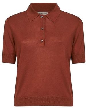 Blanca Vita Polo Shirts - Red