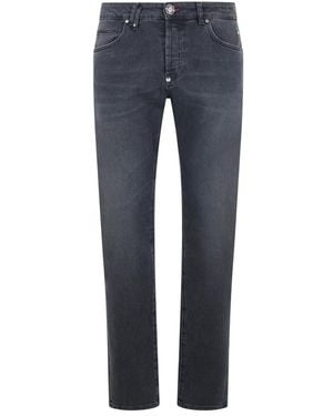 Philipp Plein Straight Jeans - Azul