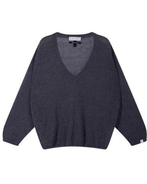 10Days V-Neck Knitwear - Blue