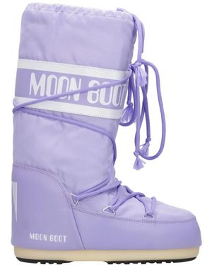 Moon Boot Botas De Invierno Impermeables Lila, Mujer, Talla - Morado
