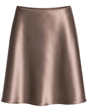Vince Satin-Sliprock Mit Spitzenbesatz - Braun