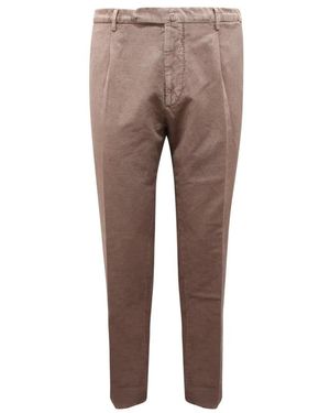 Santaniello Evoluto Baumwoll-/Leinenhose - Braun