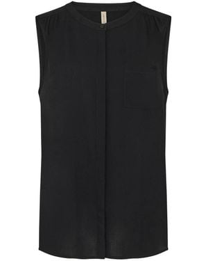 Soya Concept Sleeveless Tops - Negro