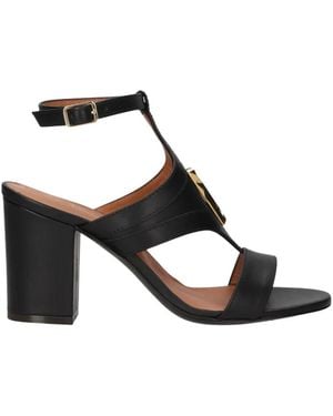 Via Roma 15 High Heel Sandals - Black