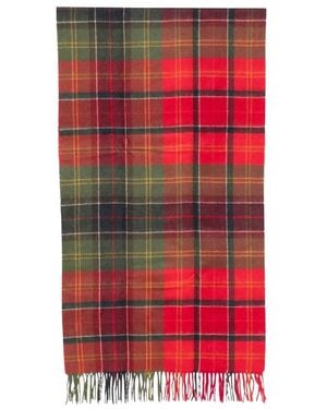 Barbour Serena Tartan Lamswol Sjaal - Rood