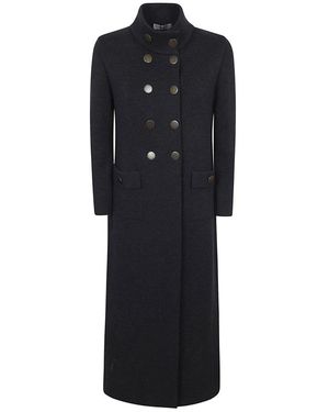 Charlott Jassen ,Grijs ,Wol 5881.19 Coat - Zwart