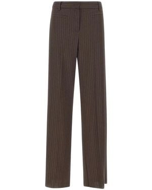 Marella Wide Trousers - Marrón