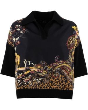 Etro V-Neck Knitwear - Black
