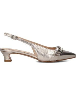 Lina Locchi Silberne Slingbacks Für Elegante Abende - Weiß