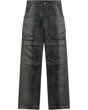 Rick Owens Wide Jeans - Gris