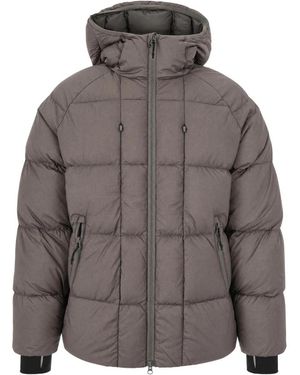 Hiking Patrol Jassen ,Bruin ,Polyester Horizon 800Fp Hooded Down Jacket - Grijs