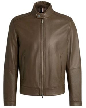 BOSS Leather Jackets - Green