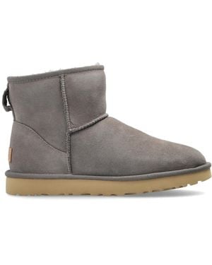 UGG Schoenen ,Grijs ,Leer Classic Mini Ii Snow Boots