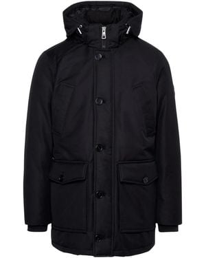 Tommy Hilfiger Langer Rockie Herren Parka Mantel - Blau
