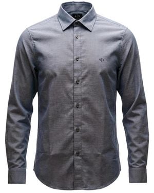 ARMANI EXCHANGE Casual Shirts - Blue