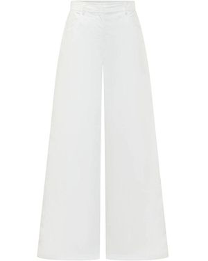 MSGM Wide Trousers - Blanco