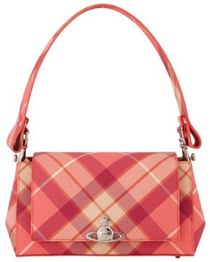 Vivienne Westwood Tassen ,Roze ,Katoen Hazel Medium Handbag - Rood