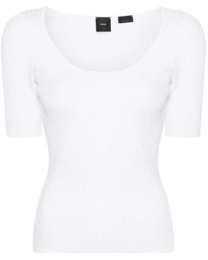 Pinko Trui Met Ronde Hals - Wit