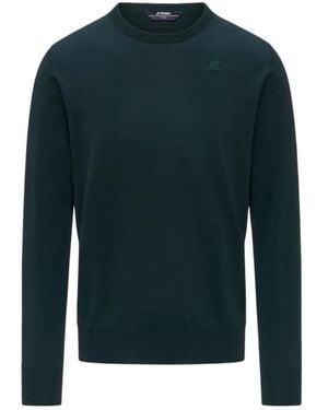 K-Way Truien & Vesten ,Groen ,Wol Sebastien Pullover