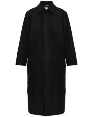 Balenciaga Jassen ,Zwart ,Wol Wool Coat