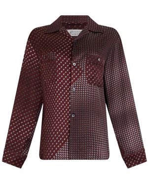 Maison Margiela Nachtkleding ,Rood ,Paisley Print Shirt - Paars