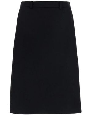 Balenciaga Folded Midi Skort - Schwarz