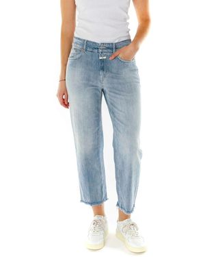 Closed Cropped Jeans - Blauw