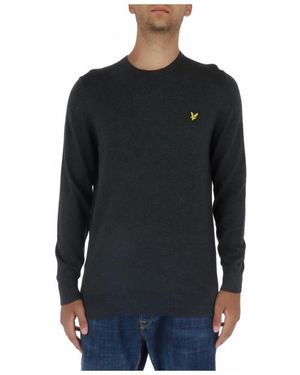 Lyle & Scott Round-Neck Knitwear - Black