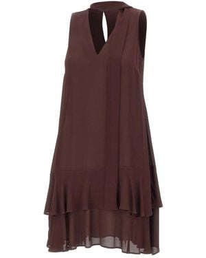 Kaos Short Dresses - Brown