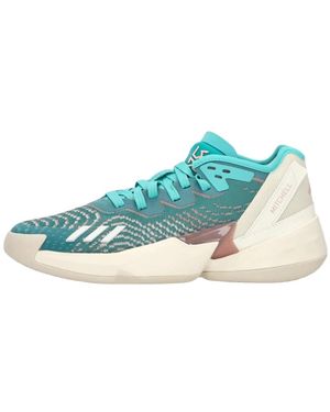 adidas Fitness ,Groen ,D.O.N. Issue 4 Basketbalschoen - Blauw