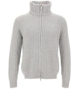 Gran Sasso Truien & Vesten ,Grijs ,Wol Cardigan