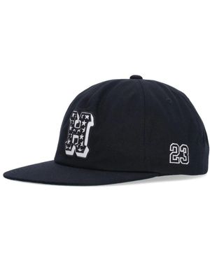 Huf Schwarze Baumwollkappe Mit Flachem Schirm