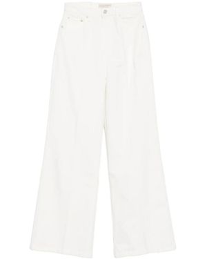 Officine Generale Wide Jeans - White