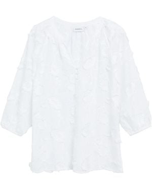 Comma, Tunika-Bluse - Weiß