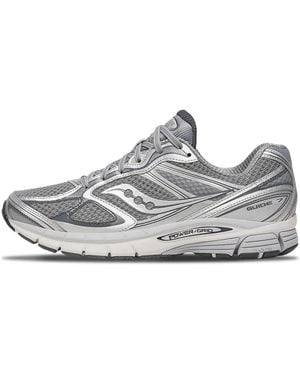 Saucony Grau Silberne Sneakers Mit Sportlichem Design - Weiß