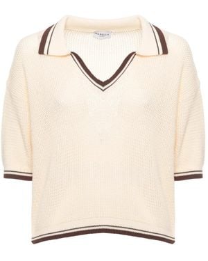 Marella Truien & Vesten ,Wit ,Katoen Mlslembi Polo - Naturel