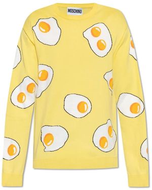 Moschino Round-Neck Knitwear - Giallo