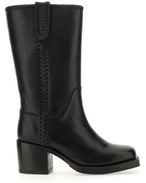 Hereu Heeled Boots - Black