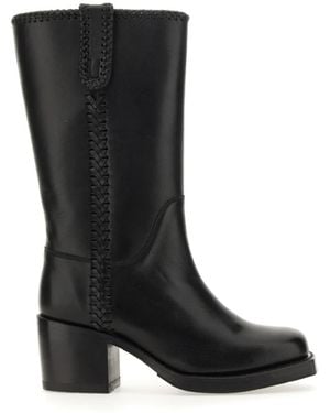 Hereu Heeled Boots - Noir