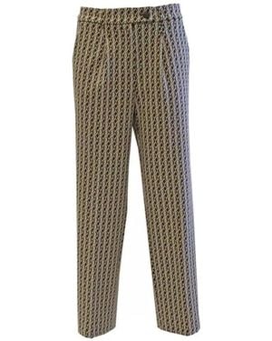 SKILLS & GENES Straight Trousers - Grey