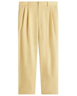 Drole de Monsieur Straight Trousers - Yellow