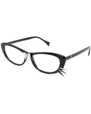 YVMIN Accessoires ,Zwart ,Cat-Eye Frame - Metallic