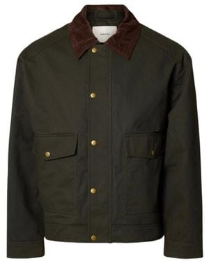 SELECTED Walter Wachsbaumwolljacke - Grün