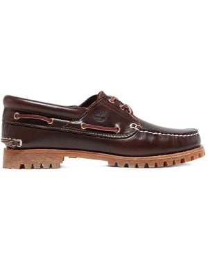 Timberland Klassischer 3-Ösen-Mokassin-Bootsschuh Mit Lug-Sohle - Braun